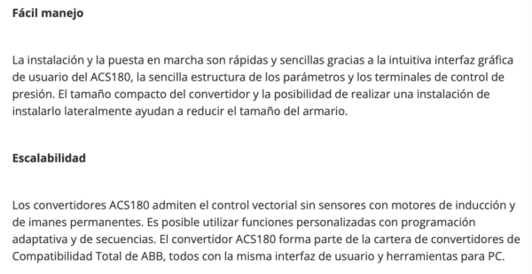 SERIE ACS180 - Imagen 3